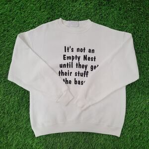 Vintage Funny Empty Nest Syndrome Sweatshirt Medium 21x24